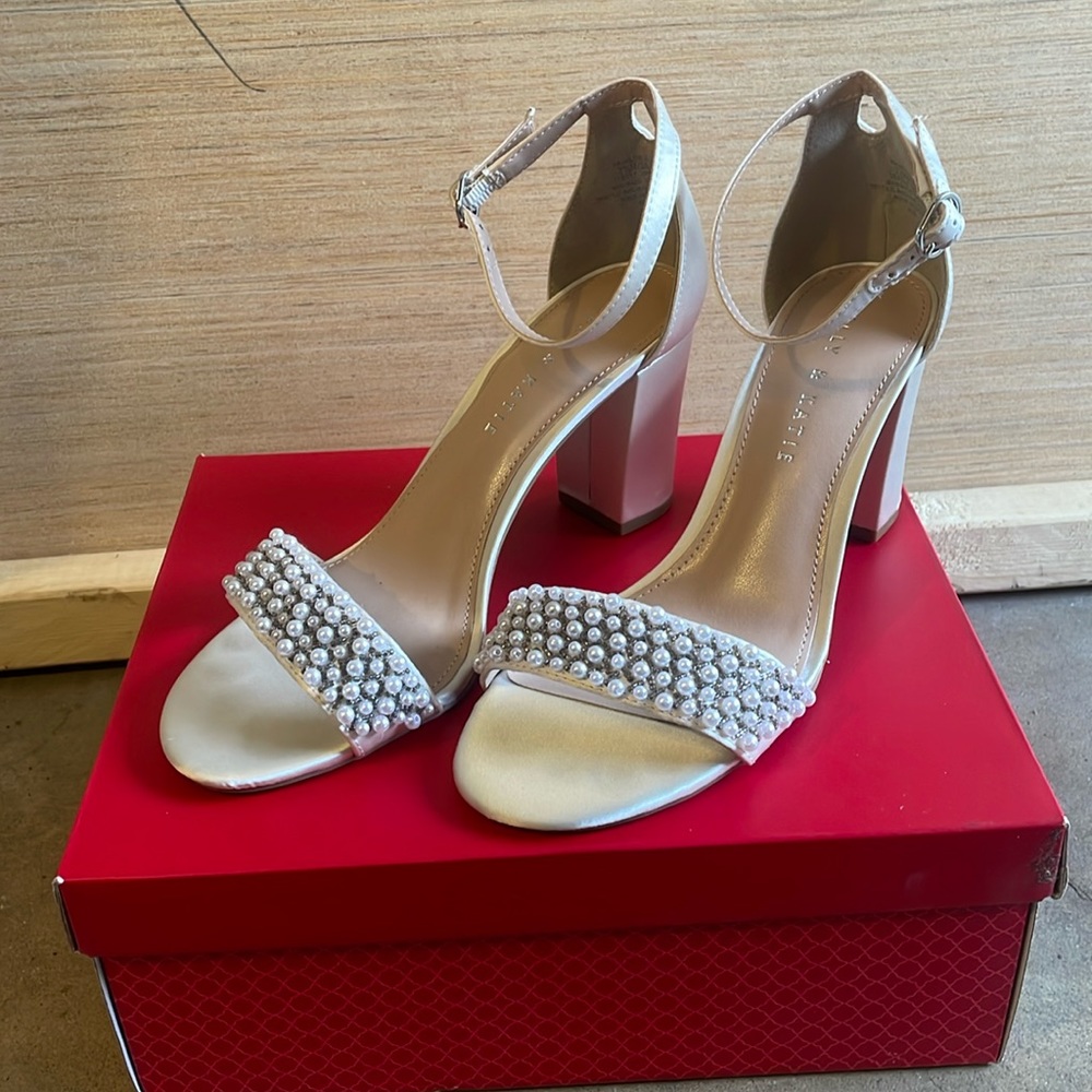 Kelly & Katie Ivory Satin Heel